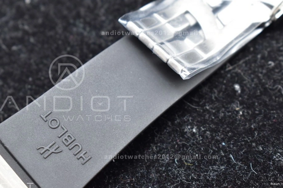 Skeleton A1280 Hublot Unico Blue Bang Titanium ZF on Dial Strap Best Big Blue Edition Rubber 1:1 0321